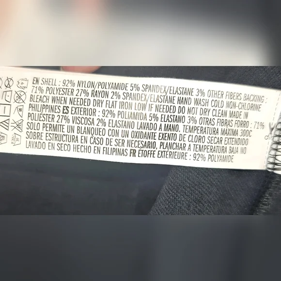 Forever 21 Dressy Black Shimmer Peplum Hem Scuba Sparkle Jacket - Size Medium - Picture 9 of 12